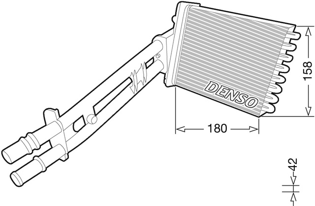 Schimbator Caldura, Incalzire Habitaclu Denso Fiat DRR09043