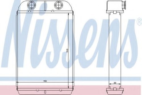 Schimbator caldura, incalzire habitaclu FIAT BRAVO Van (198) (2008 - 2016) NISSENS 71452 piesa NOUA