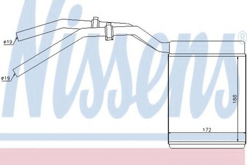 Schimbator caldura, incalzire habitaclu FORD KUGA I (2008 - 2016) NISSENS 71770 piesa NOUA