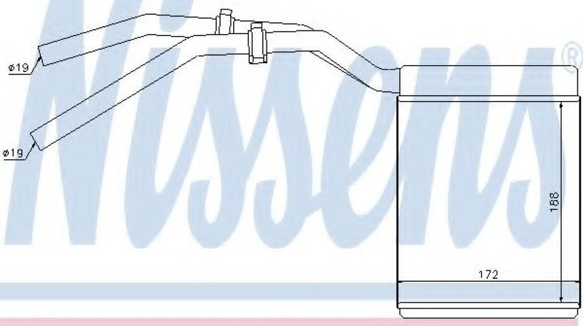 Schimbator caldura, incalzire habitaclu FORD KUGA I (2008 - 2016) NISSENS 71770 piesa NOUA