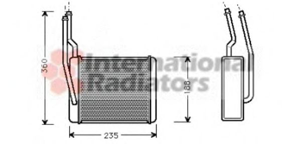 Schimbator caldura, incalzire habitaclu FORD TRANSIT CONNECT (P65, P70, P80) (2002 - 2016) VAN WEZEL 18006272 piesa NOUA