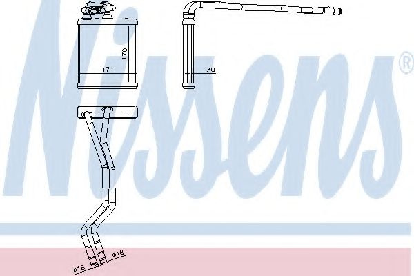 Schimbator caldura, incalzire habitaclu FORD FIESTA VI (2008 - 2016) NISSENS 71771 piesa NOUA