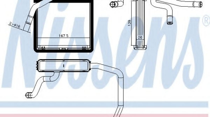 Schimbator caldura, incalzire habitaclu FORD RANGER (ER, EQ) (1998 - 2006) NISSENS 71775 piesa NOUA