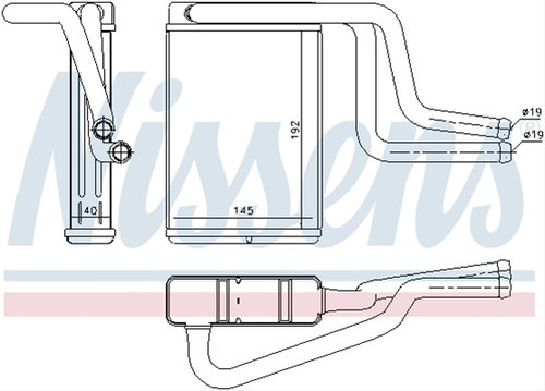 Schimbator Caldura, Incalzire Habitaclu Nissens Ford 71744