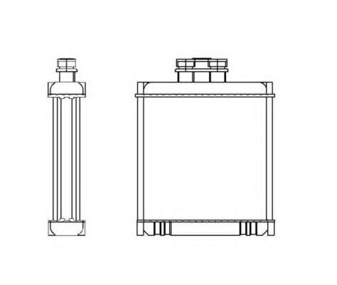 Schimbator caldura, incalzire habitaclu SEAT IBIZA IV (6L1) (2002 - 2009) NRF 53558 piesa NOUA