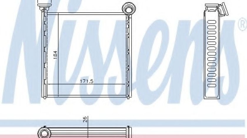 Schimbator caldura, incalzire habitaclu SEAT LEON (5F1) (2012 - 2016) NISSENS 73980 piesa NOUA