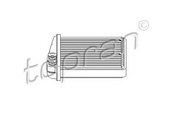 Schimbator caldura, incalzire habitaclu VW PASSAT CC (357) (2008 - 2012) TOPRAN 112 416 piesa NOUA