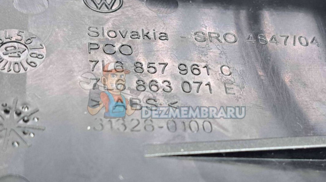 Scrumiera Volkswagen Touareg (7LA, 7L6) [Fabr 2003-2010] 7L6857961C