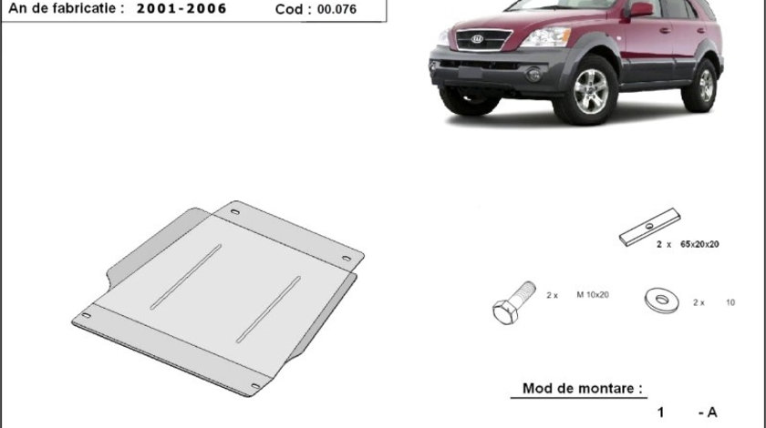 Scut metalic cutie de viteze Kia Sorento 2002-2006