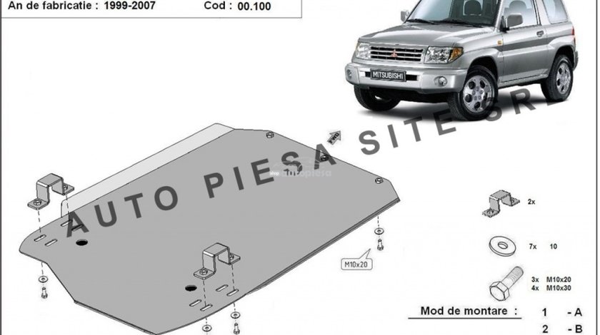 Scut metalic cutie Mitsubishi Pajero Pinin fabricat in perioada 1997 - 2007 APS-00,100 piesa NOUA