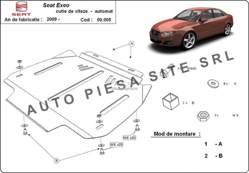 Scut metalic cutie viteze automata Seat Exeo fabricat incepand cu 2009 APS-00,005 piesa NOUA