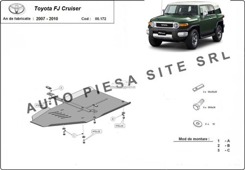 Scut metalic cutie viteze Toyota FJ Cruiser fabricata incepand cu 2007 - 2010 APS-00,172 piesa NOUA