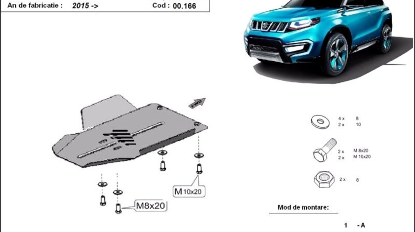 Scut metalic diferential spate Suzuki Vitara 2015-prezent