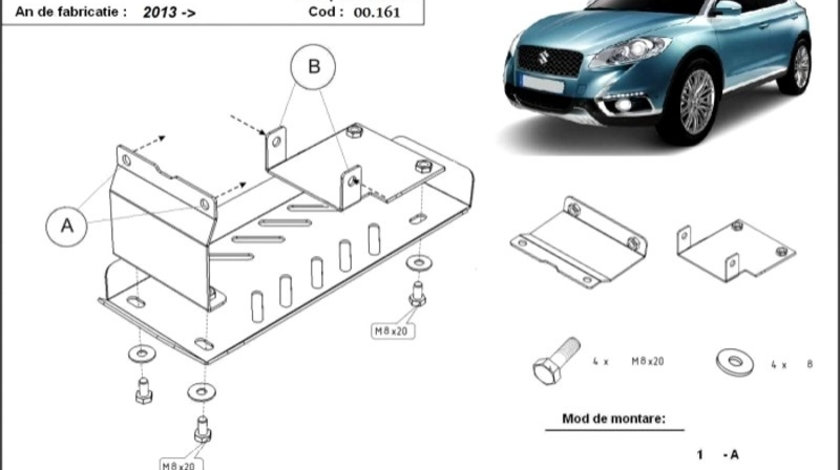 Scut metalic diferential Suzuki S-Cross 4x4 2013-2021