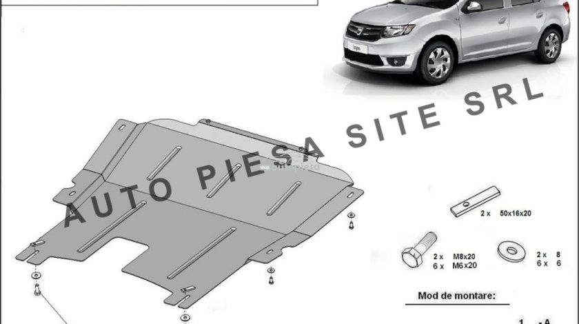 Scut metalic motor Dacia Logan 2 II / Logan MCV fabricata incepand cu 2012 APS-06,042 piesa NOUA