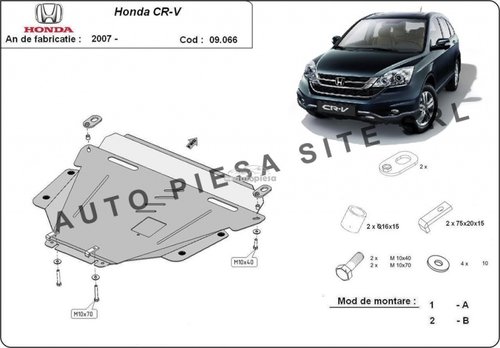 Scut metalic motor Honda CR-V 3 III fabricata incepand cu 2007 APS-09,066 piesa NOUA