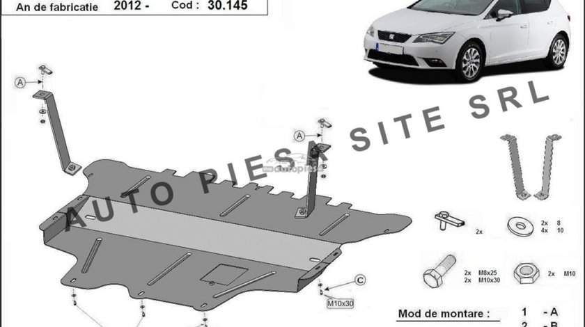 Scut metalic motor Seat Leon (5F1, 5F5, 5F8) fabricat incepand cu 2012 APS-30,145 piesa NOUA