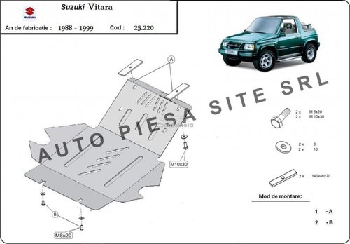 Scut metalic motor Suzuki Vitara fabricat in perioada 1988 - 1999 APS-25,220 piesa NOUA