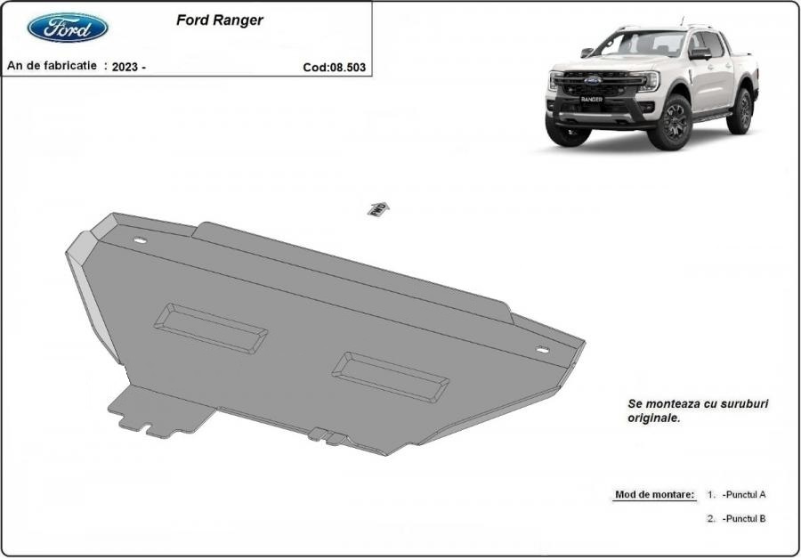 Scut metalic radiator Ford Ranger 2023-prezent