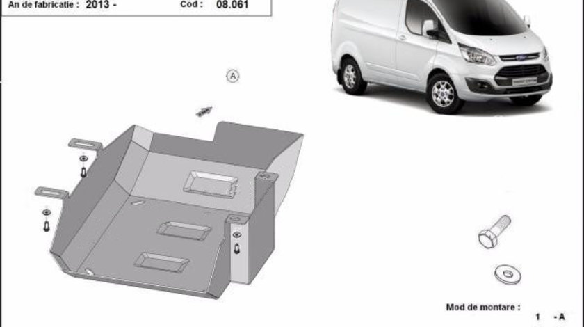 Scut metalic rezervor Ford Transit Custom AdBlue 2014-2019