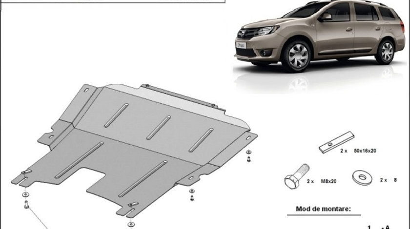 Scut motor metalic Dacia Logan MCV 2013-2020