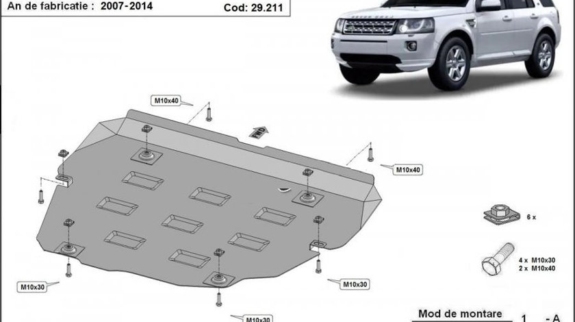 Scut motor metalic Land Rover Freelander 2007-2014