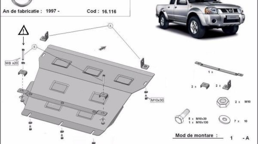 Scut motor metalic Nisasn Pick Up D22 1997-2005