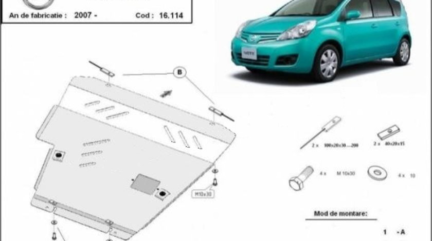 Scut motor metalic Nissan Note E11 2006-2013