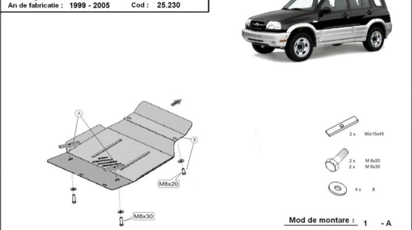 Scut motor metalic Suzuki Grand Vitara 1998-2005