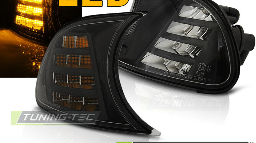 Semnale Semnalizatoare Fata BLACK LED compatibila BMW E46 04.99-08.01 C/C