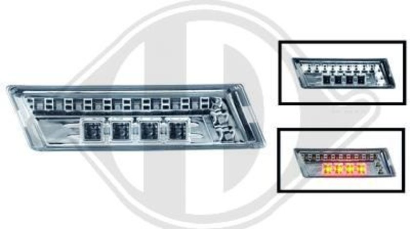 SEMNALIZARE CU LED FUNDAL CROM -COD 1017378