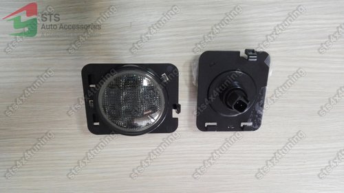 SEMNALIZARE LATERALE CU LED JEEP WRANGLER JK 2007-2017 FUMURIU [V1]