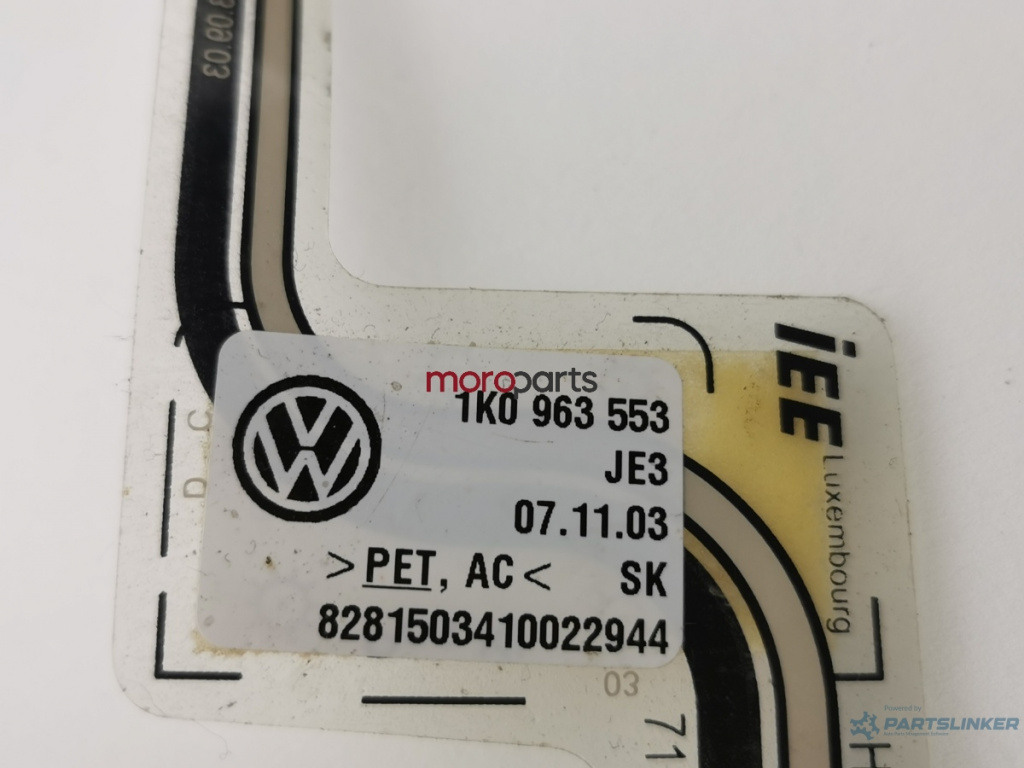 Senzor airbag prezenta scaun stanga fata Volkswagen Golf 5 (1K1) Hatchback 2005 1.9 TDI OEM 1K0963553