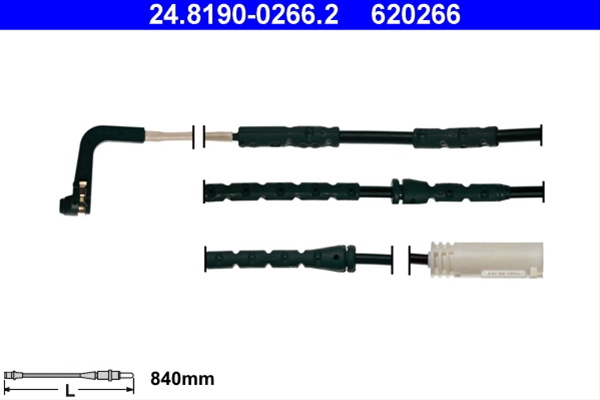 Senzor De Avertizare,uzura Placute De Frana Ate Bmw 24.8190-0266.2