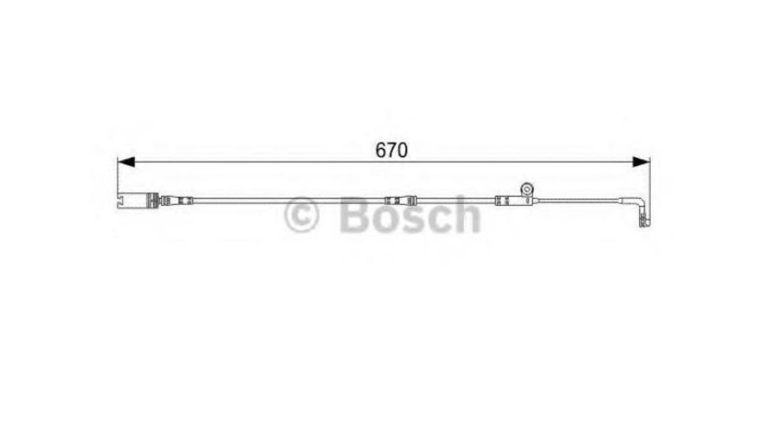 Senzor de avertizare uzura placute de frana BMW 5 (E60) 2003-2010 #3 1987473002