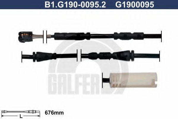 Senzor de avertizare,uzura placute de frana BMW X1 (E84) (2009 - 2015) GALFER B1.G190-0095.2 piesa NOUA