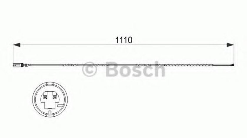 Senzor de avertizare,uzura placute de frana BMW Seria 1 Cabriolet (E88) (2008 - 2013) BOSCH 1 987 473 515 piesa NOUA