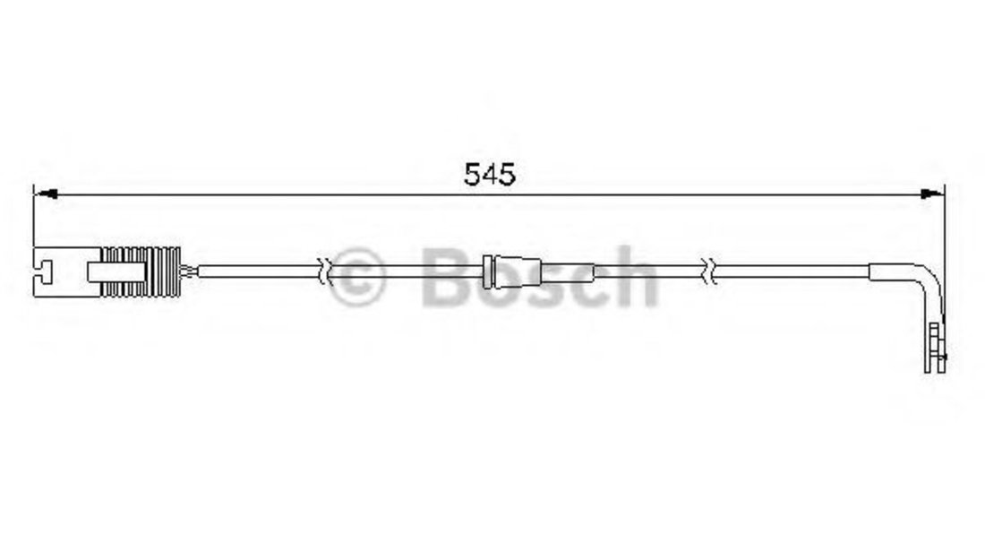 Senzor de avertizare,uzura placute de frana BMW Seria 5 (E39) (1995 - 2003) BOSCH 1 987 474 940 piesa NOUA