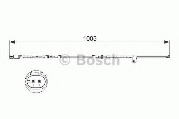 Senzor de avertizare,uzura placute de frana BMW X6 (F16, F86) (2014 - 2016) BOSCH 1 987 473 521 piesa NOUA