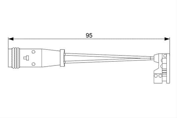 Senzor De Avertizare,uzura Placute De Frana Bosch Mercedes-Benz 1 987 473 006