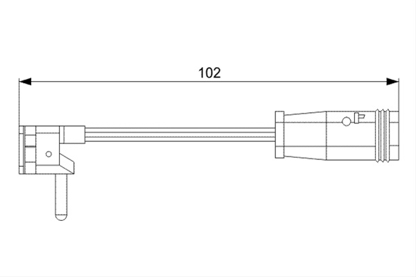 Senzor De Avertizare,uzura Placute De Frana Bosch Mercedes-Benz 1 987 473 019