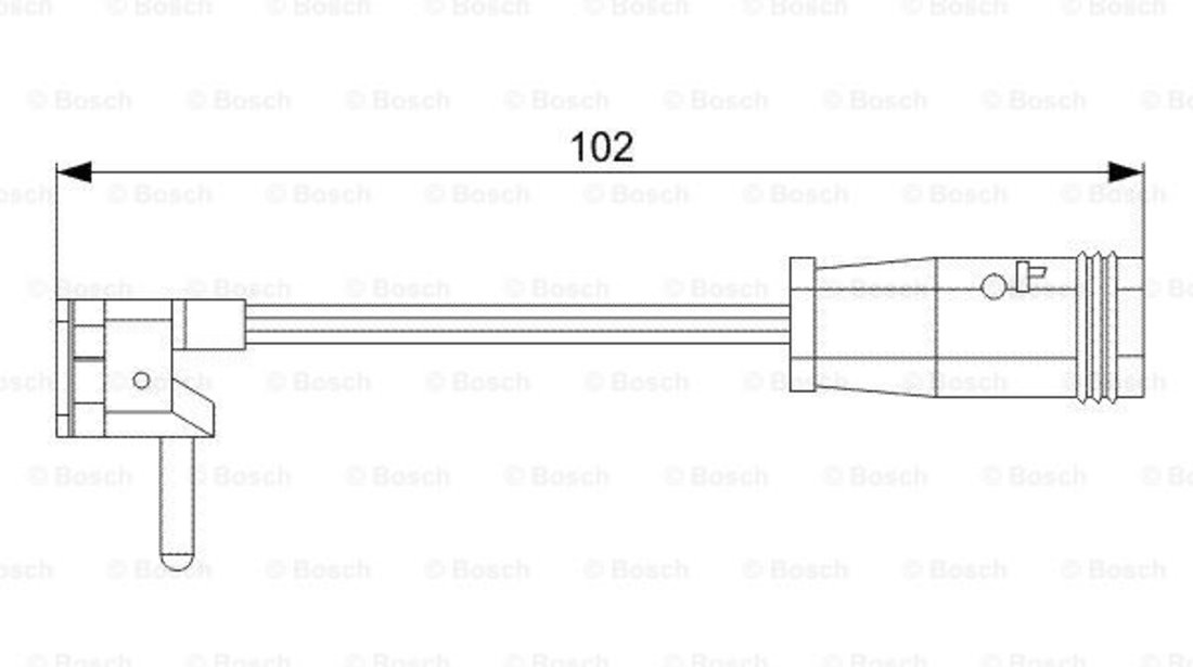 Senzor de avertizare,uzura placute de frana punte fata (1987473019 BOSCH) MERCEDES-BENZ,MERCEDES-BENZ (BBDC)
