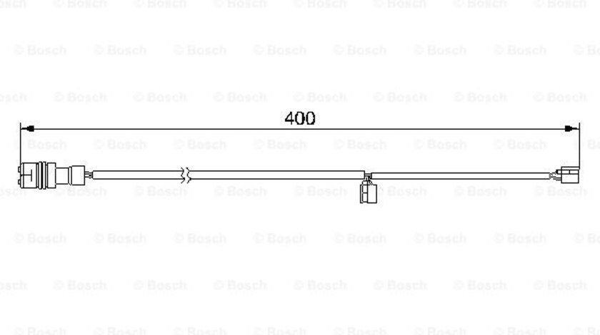 Senzor de avertizare,uzura placute de frana punte fata (1987474989 BOSCH) PORSCHE