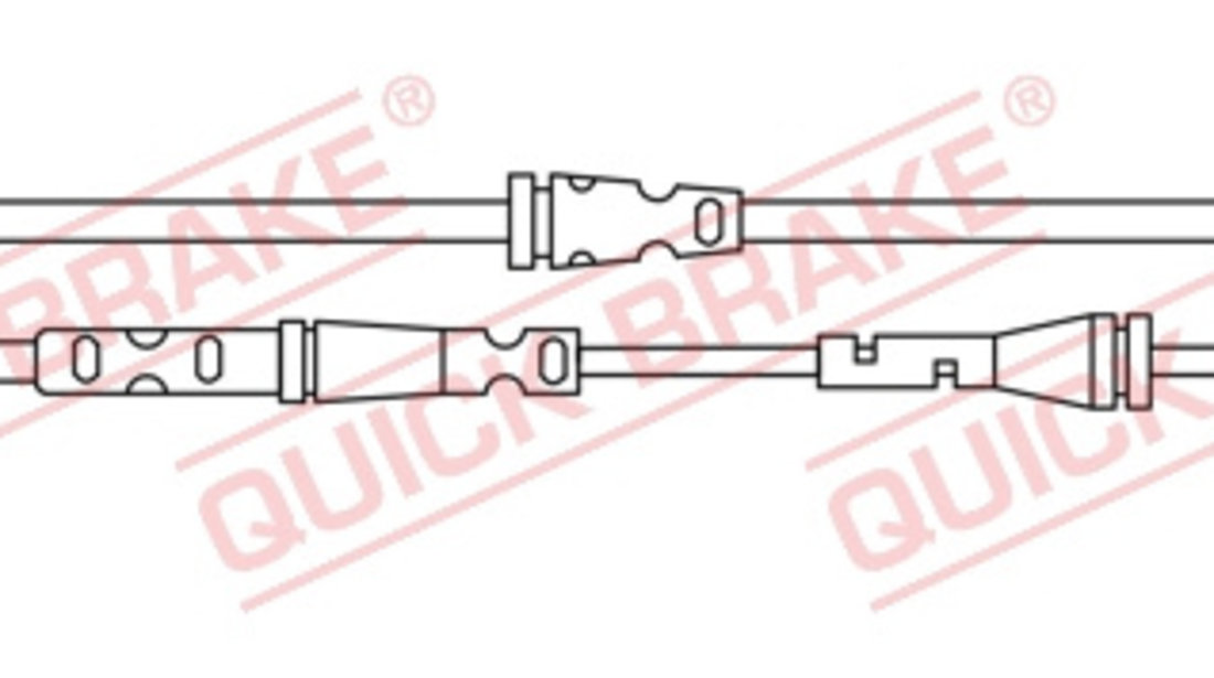 Senzor de avertizare,uzura placute de frana punte fata (WS0409A QBK) JAGUAR,LAND ROVER