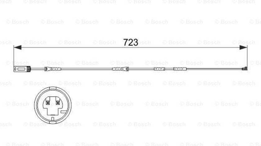 Senzor de avertizare,uzura placute de frana punte fata (1987473514 BOSCH) BMW