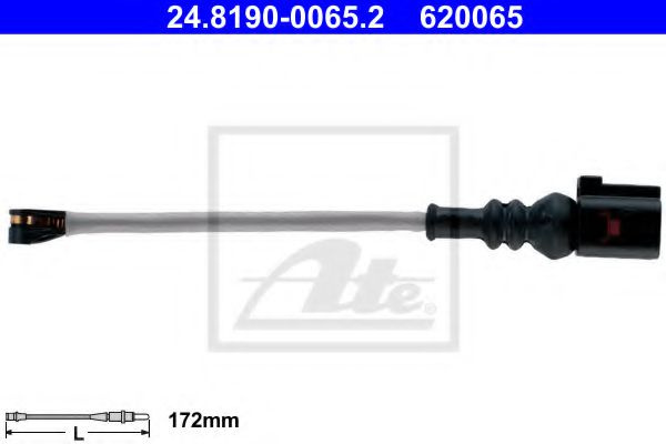 Senzor de avertizare,uzura placute de frana VW PASSAT Variant (3G5) (2014 - 2016) ATE 24.8190-0065.2 piesa NOUA