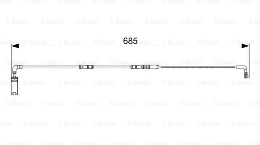 Senzor de avertizare,uzura placute de frana puntea spate (1987473003 BOSCH) BMW,BMW (BRILLIANCE)