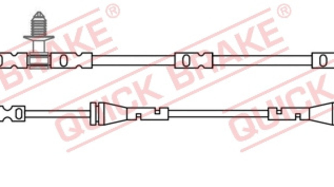 Senzor de avertizare,uzura placute de frana puntea spate (WS0412A QBK) JAGUAR