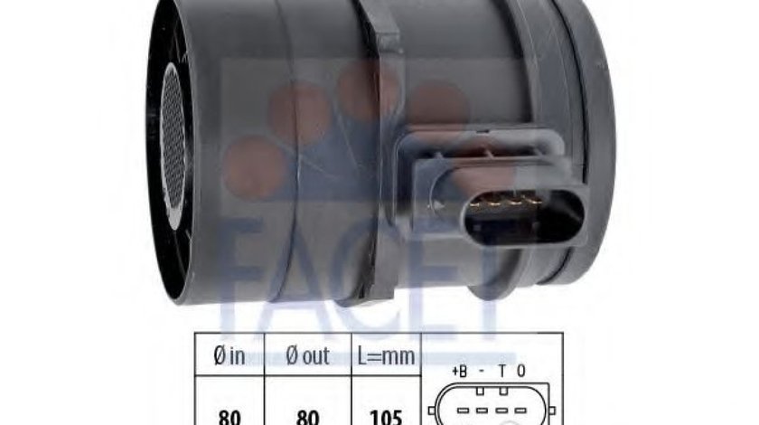 Senzor debit aer BMW Seria 1 (E81) (2006 - 2012) FACET 10.1126 piesa NOUA