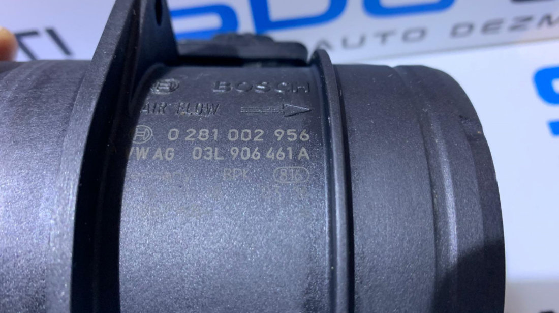 Senzor Debitmetru Aer Skoda Superb 2 2.0 TDI CFFB CFGB CLJA 2008-2015 Cod: 03L906461A/0281002956